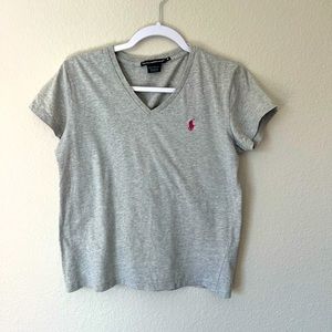 Ralph Lauren Gray V-neck T-Shirt